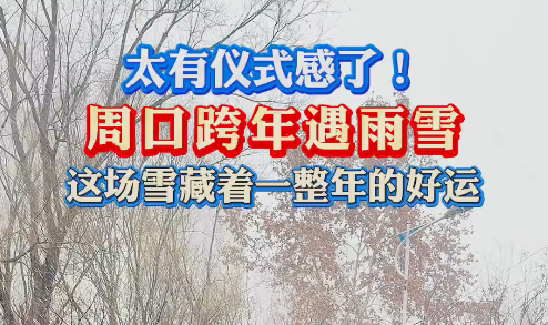 太有儀式感了！周口跨年遇雨雪 這場雪藏著一整年的好運